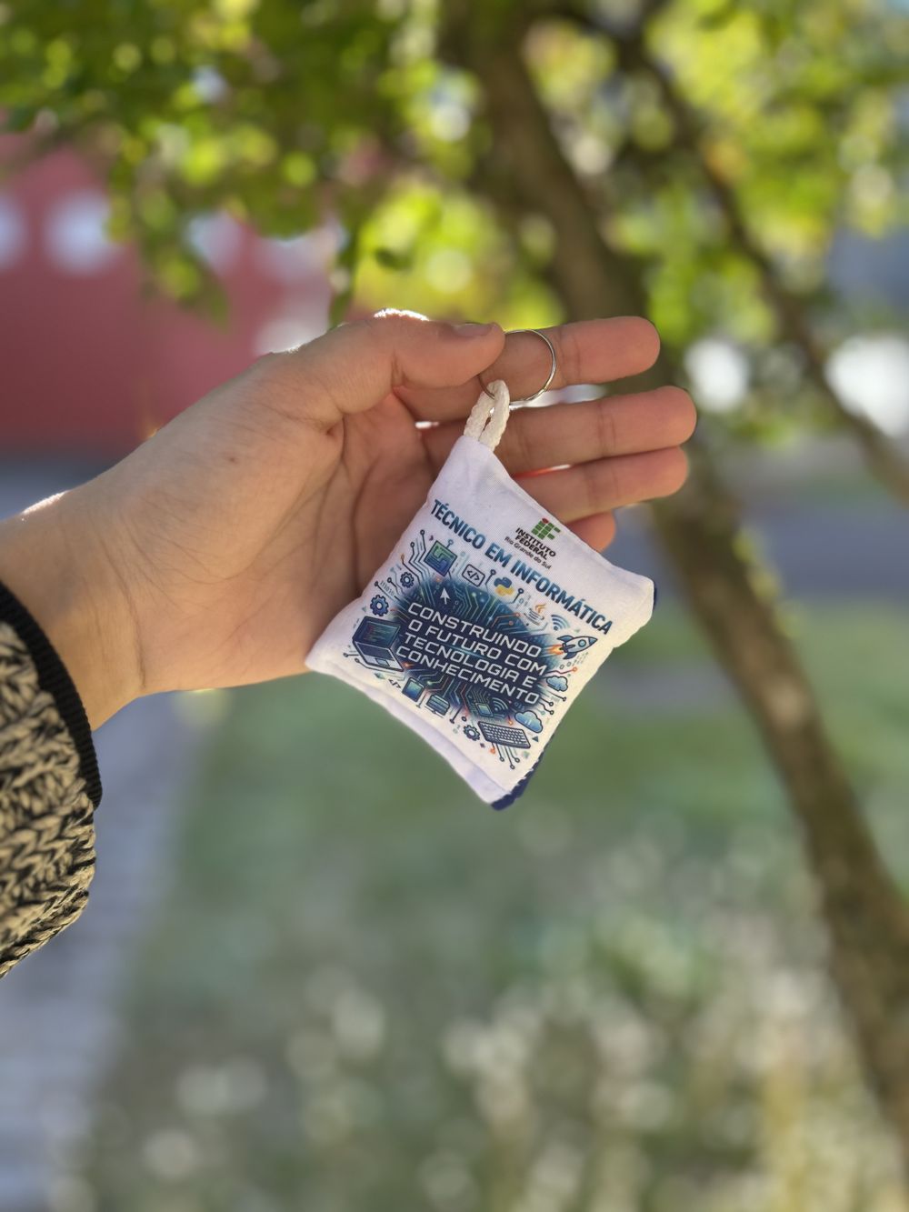 Chaveiro almofadinha do curso de inform&aacute;tica